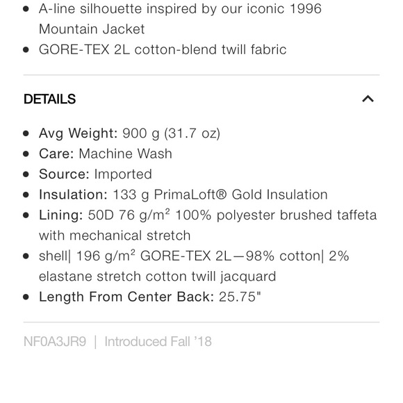 The North Face Cryos insulated Mountain jacket ladies S - Picture 15 of 16